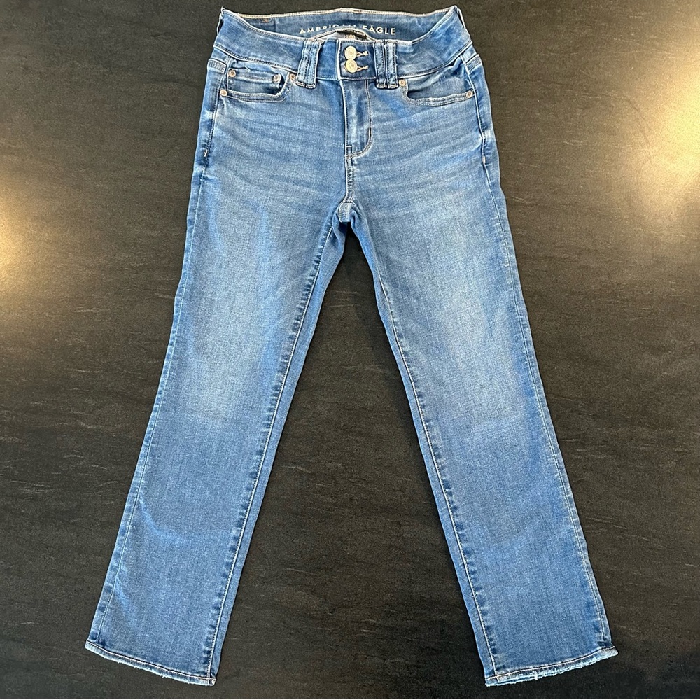 American Eagle Next Level Low-Rise Artist Crop Jeans